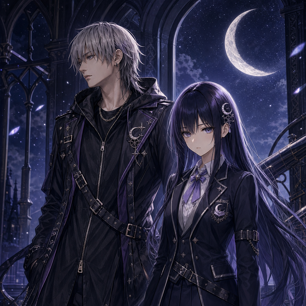 〈Nocturne Veil〉大町導火 × 月城詩乃 ローディングロゴ